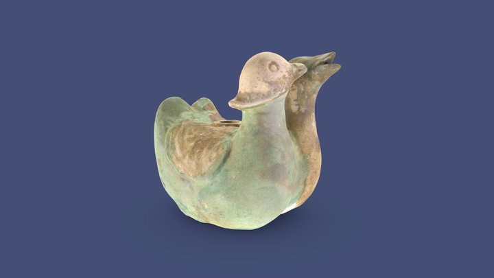 Pair of Mandarin Ducks Waterdropper 3D Model