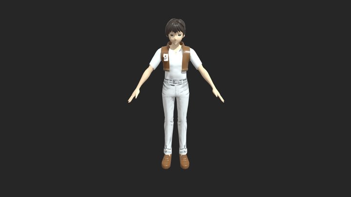 Male Anime Character 3D Model