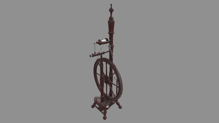 Spinning Wheel 3D Model
