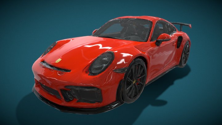 Red HiGen3D Car by Wornox 3D Model