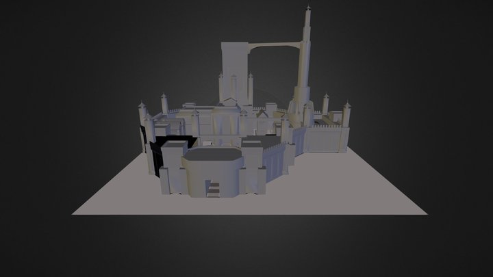 fantasy castle WIP 3D Model