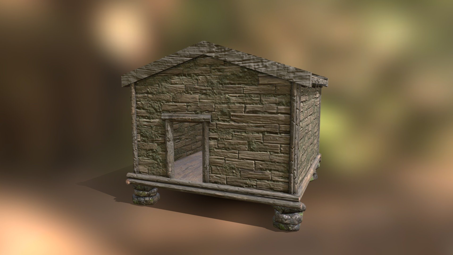 Old forest hut