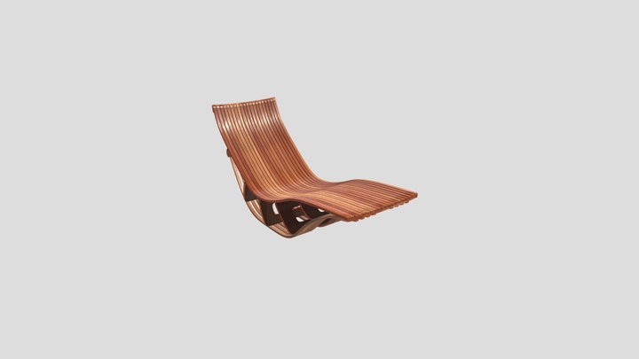 Long chair Malabar 3D Model