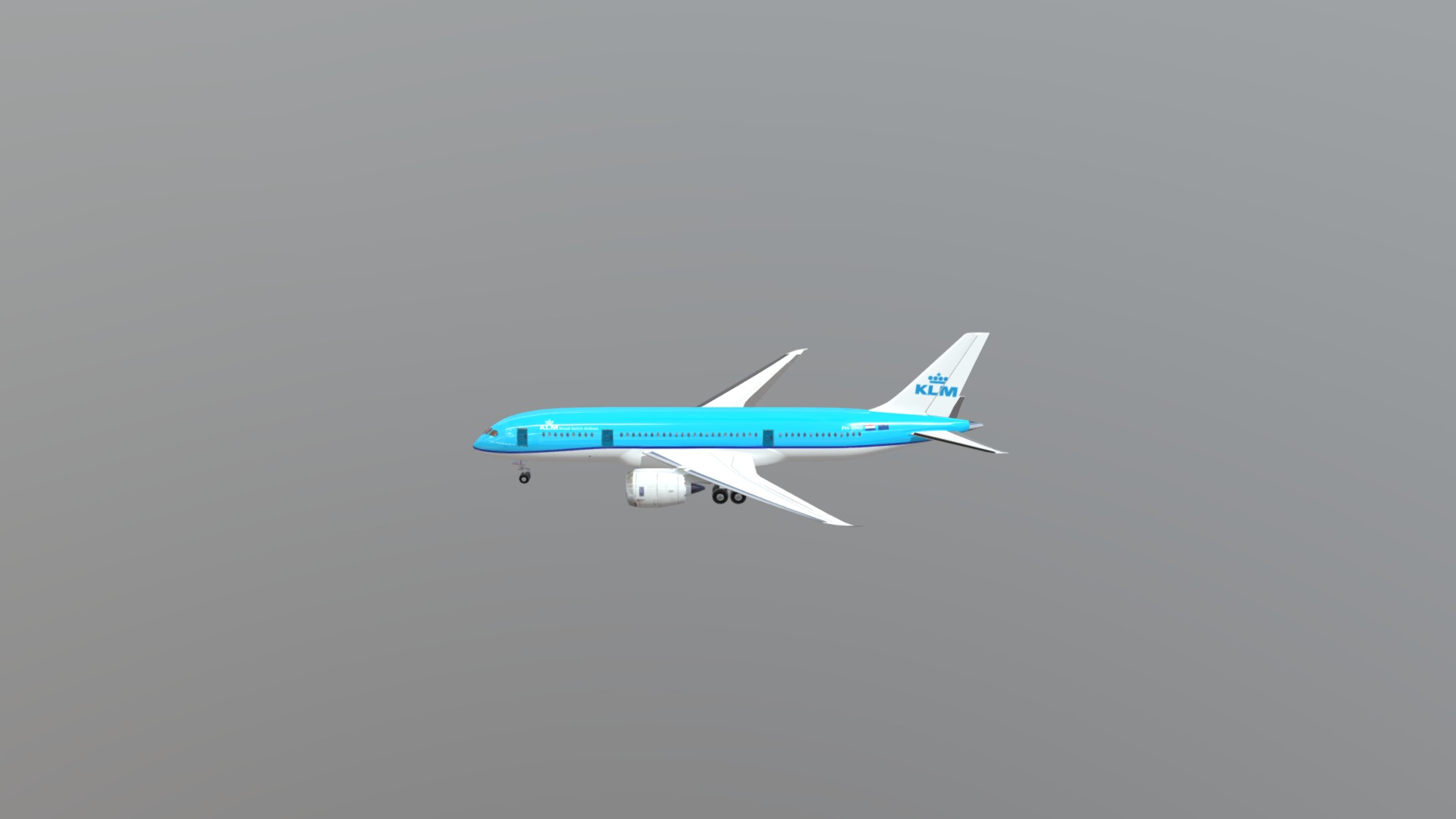 3D model Boeing B-787 Dreamliner - This is a 3D model of the Boeing B-787 Dreamliner. The 3D model is about a plane flying in the sky.