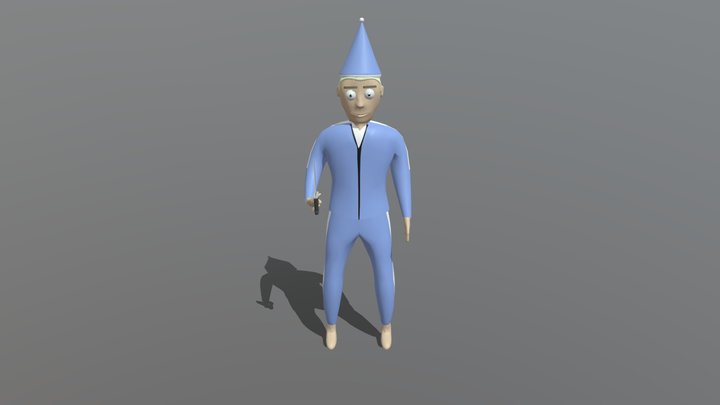 The Man from Crab Game 3D Model