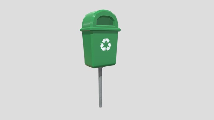 Trash can park 3D Model