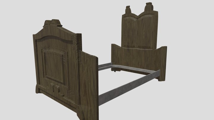 Victorian Bedframe 3D Model
