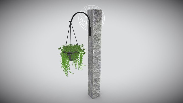 HANGING PLANT POST - EASTERN GRAY™ 3D Model