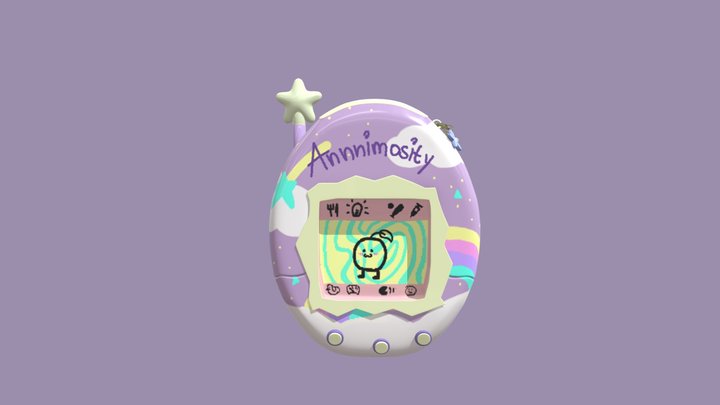 Tamagotchi 3D Model