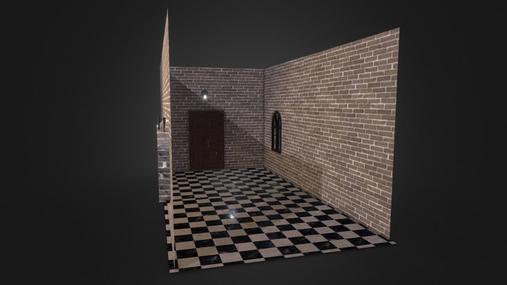 Dark hallway 3D Model