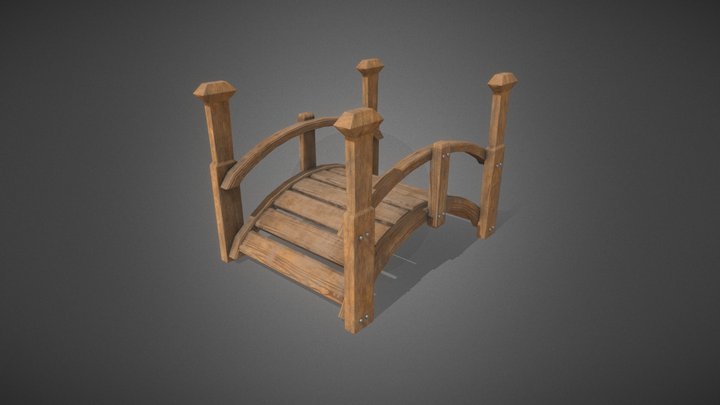 Wooden Bridge 3D Model