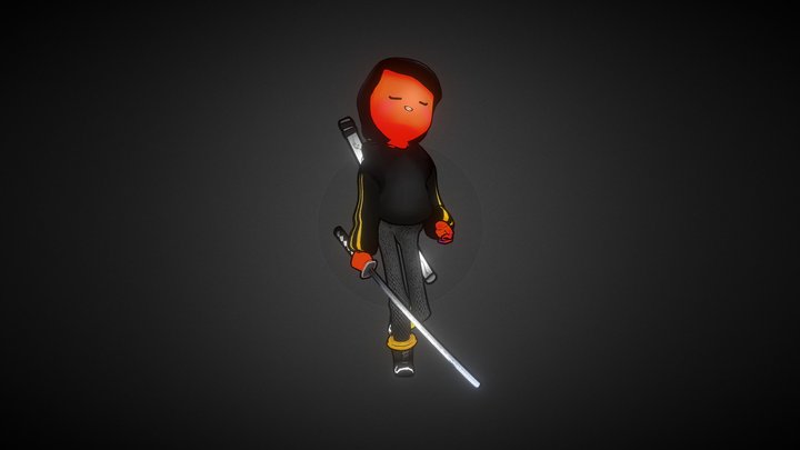 Yuki - Walk cyle (game dev) 3D Model