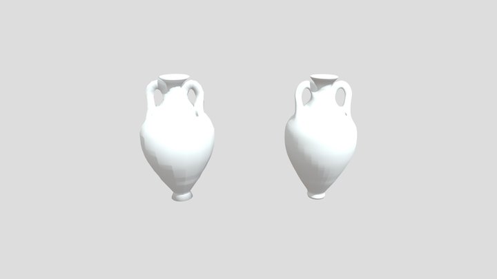 panathenaic amphora High E Low Poly 3D Model