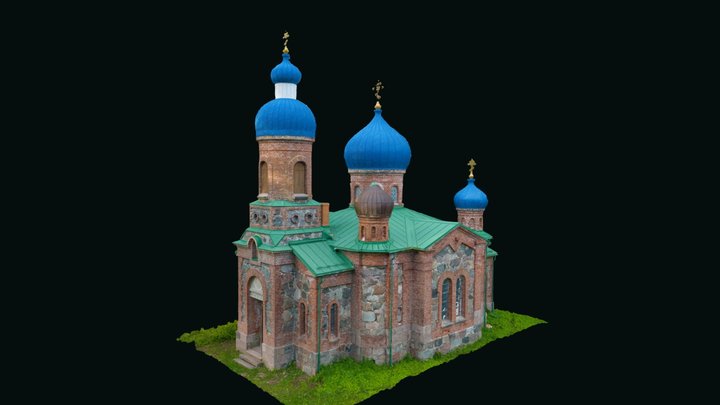 The Orthodox Church of Ežu (Maļu) 3D Model