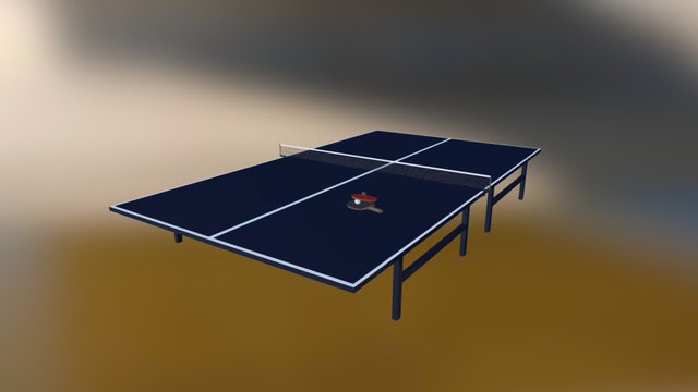 Table Tennis 3D Model
