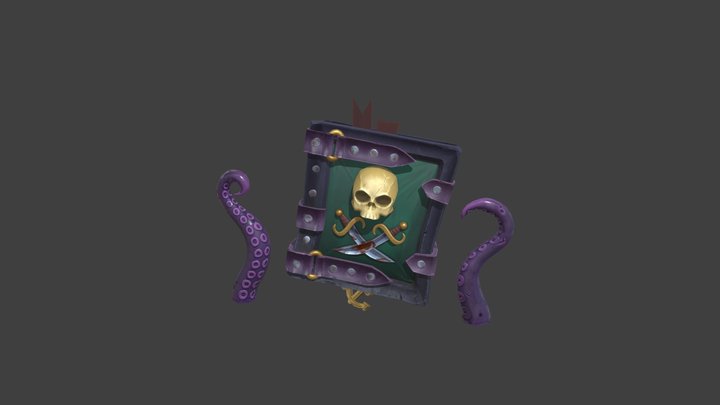 Stylized Pirate Book 3D Model
