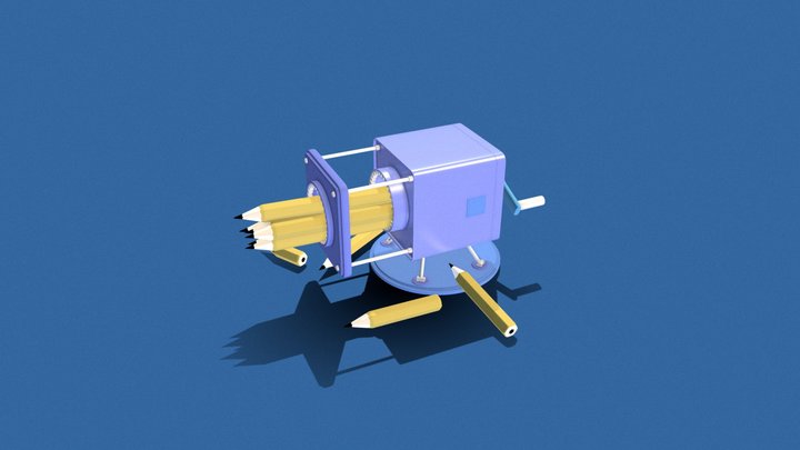 Creative pencil sharpener  ——꒰ঌ(˚ᆺ˚)໒꒱ 3D Model