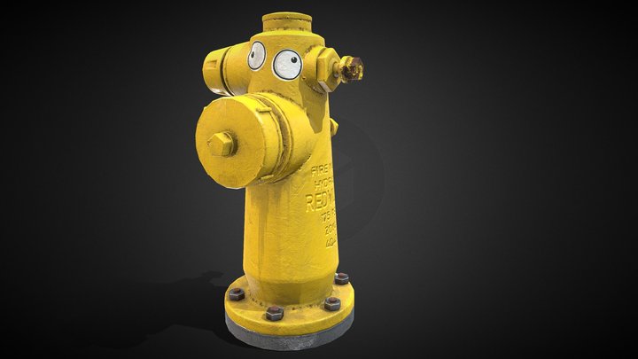 Downtown LA Fire Hydrant 3D Model