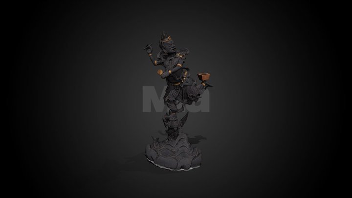 Kui Xing (God of Literature), 16th C CE – Free 3D Model STL