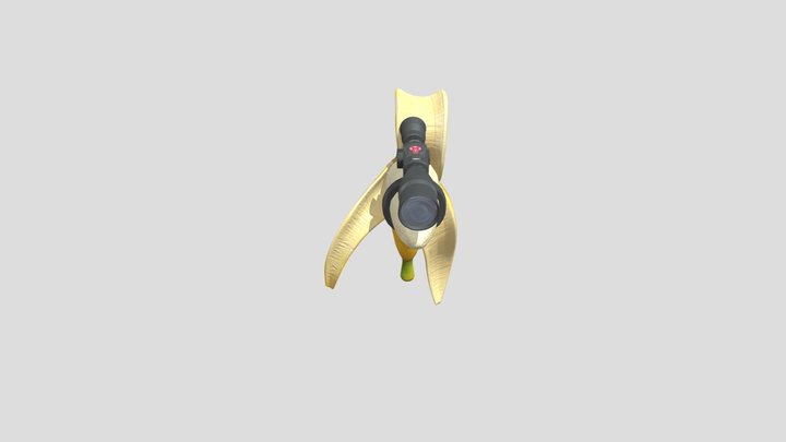 Banana Gun With Scope 3D Model