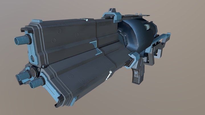 Rifle de impulsos v.2. 3D Model
