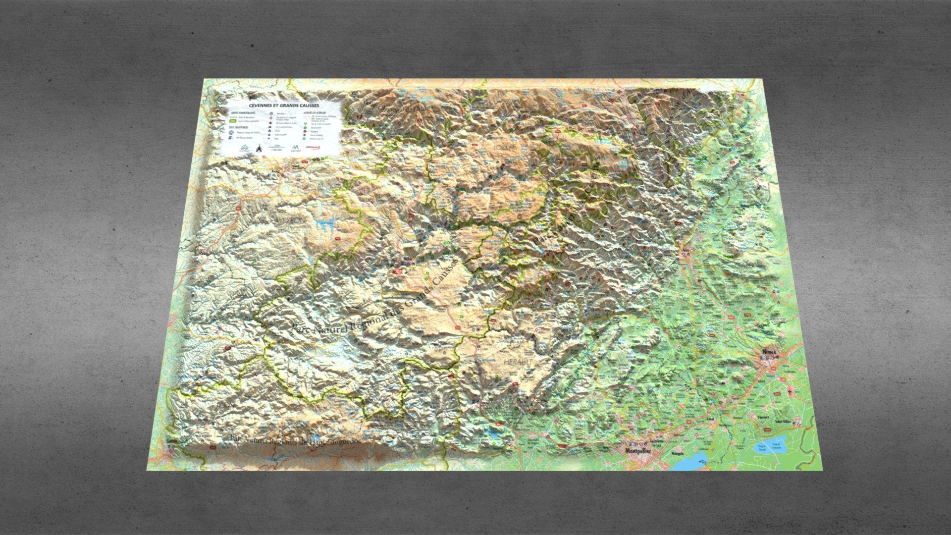 CEVENNES ET GRANDS CAUSSES — Sketchfab embed 3D viewer