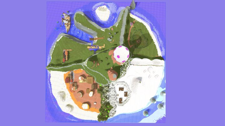 Mirror Island Map 3D Model