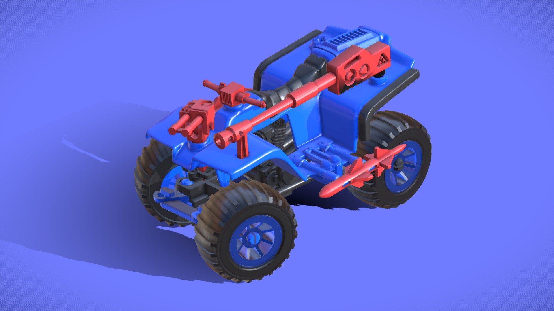 1980s CLASSIC GI-JOE ATV-FERRET - 3D SCAN - Buy Royalty Free 3D model ...