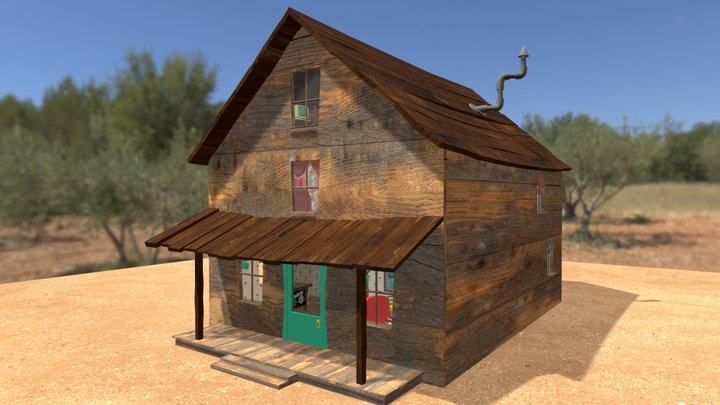 Courage the Cowardly Dog Bagge farmhouse 3D Model