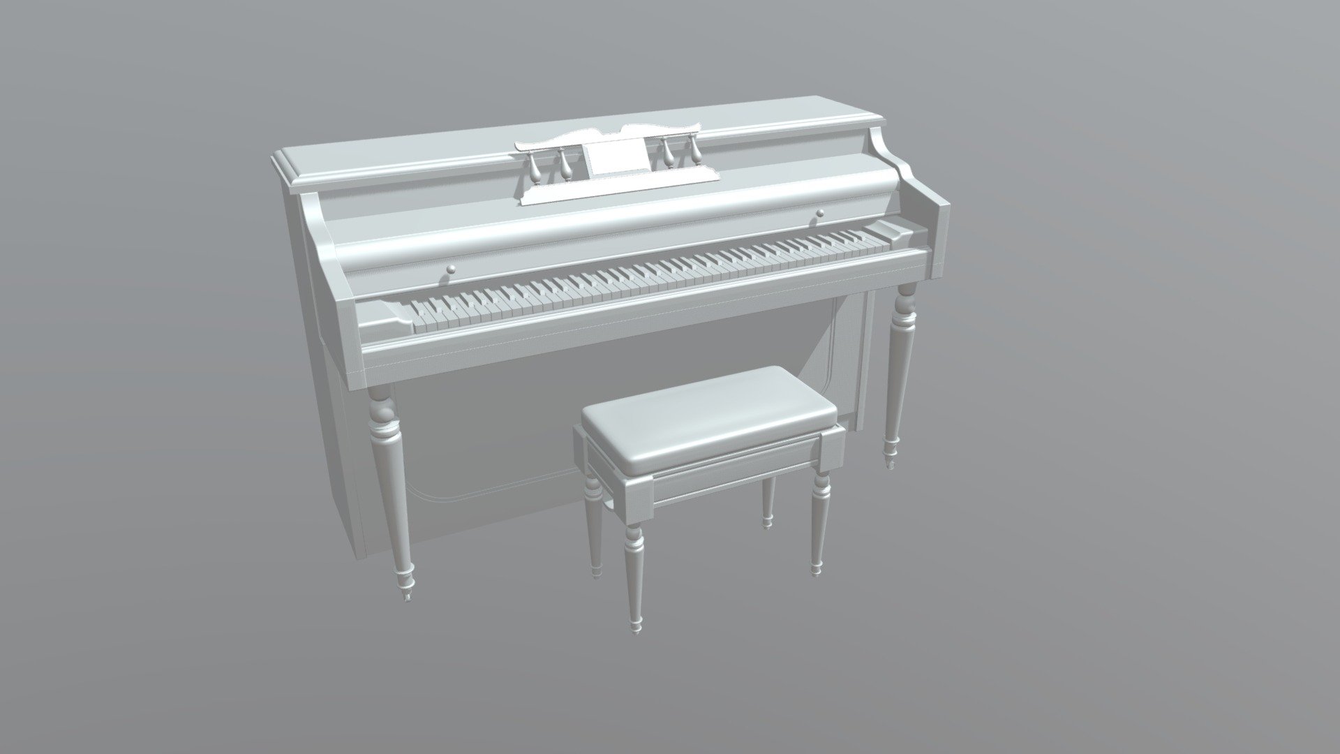 Piano - 3D model by Thanh Thanh (@thanhthanh) [584fa2d] - Sketchfab