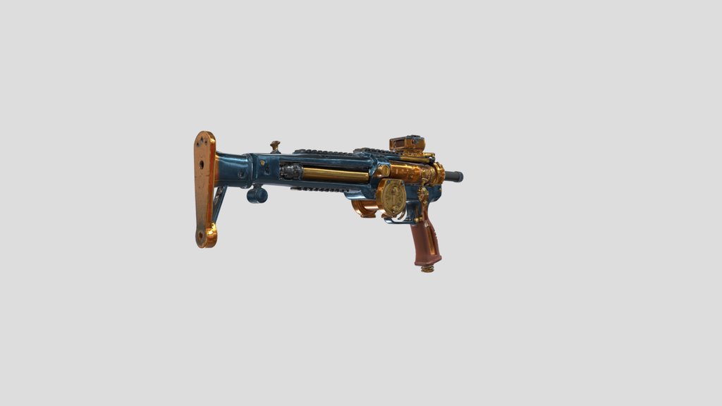 Steampunk Submachine Gun