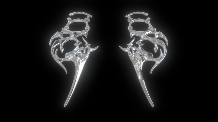 Neo Cipher Earrings / POSTHUMAN.LAB – Modello 3D gratuito STL