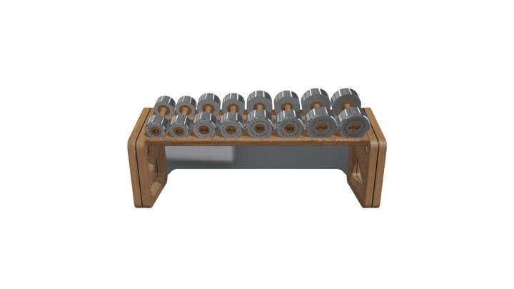 Система хранения гантелей UNO Mensola S – Gratis 3D-model STL