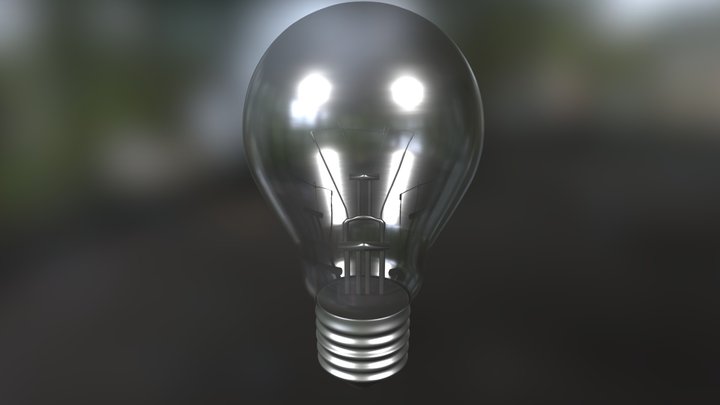 Lightbulb Screw 3D Model