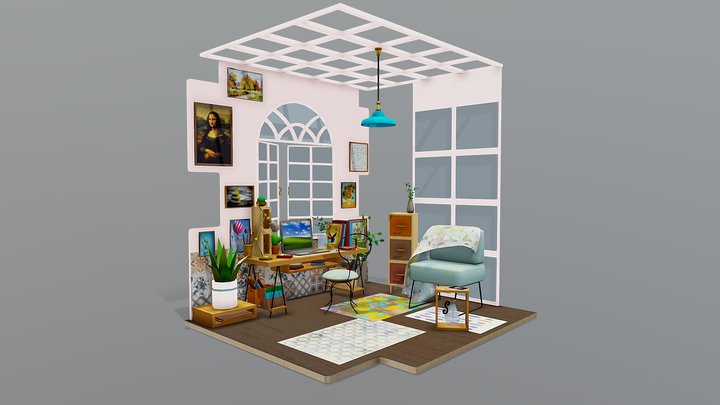 Home office 3D Model