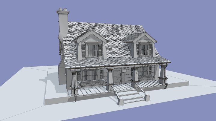 Oozma Kappa's House Outside 3D Model