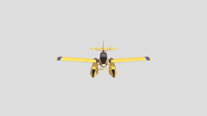 AT802B Yellow Complet 3D Model