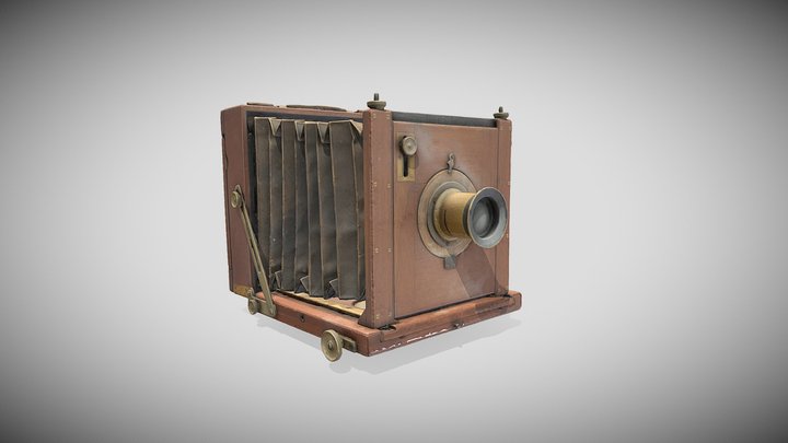 Wooden View Camera 3D Model