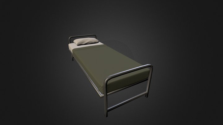 Army Style Bed 3D Model