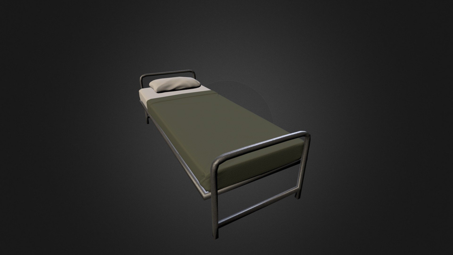 Army Style Bed 3D model by gerardmery [5854fe1] Sketchfab