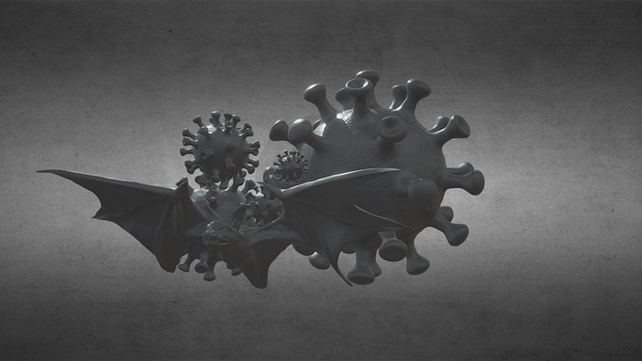 Corona BAT 3D Model