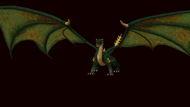 Dragon Model Game-Ready 3D Model