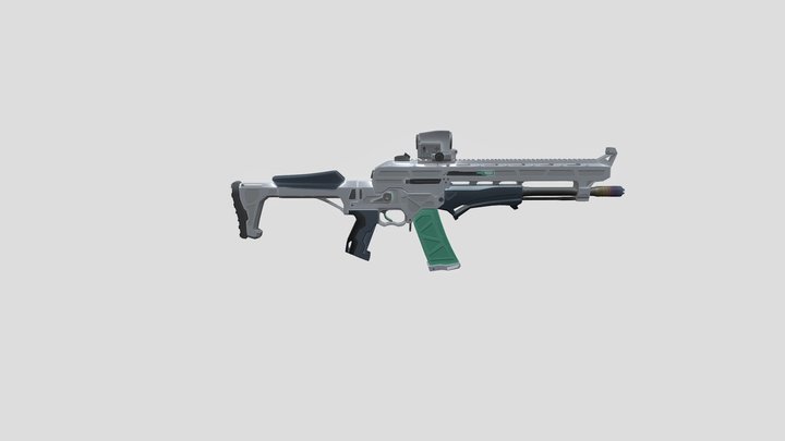 Futuristic AK47 3D Model