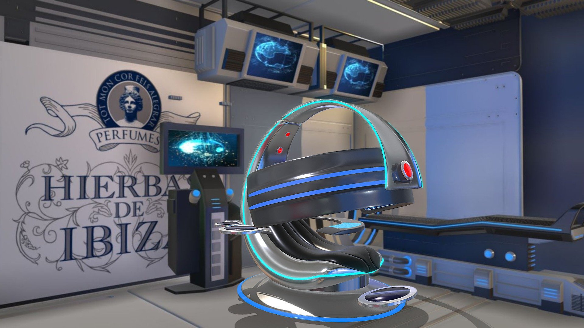 Futuristic media chair