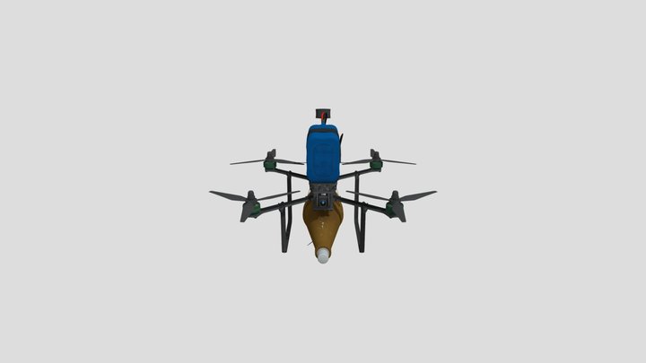 UAV Strike Drone (War Thunder) Line Of Contact 3D Model