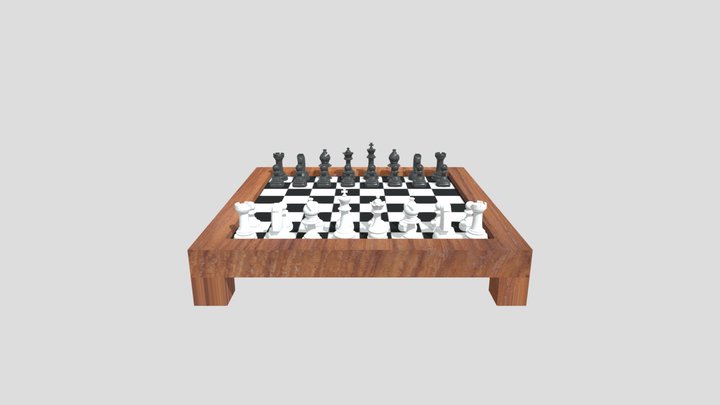 Chess Set 3D Model