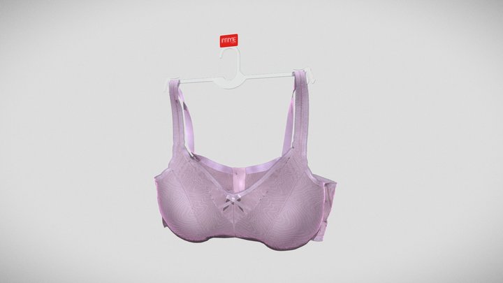 Pink Bralette / Sostén Rosado 3D Model