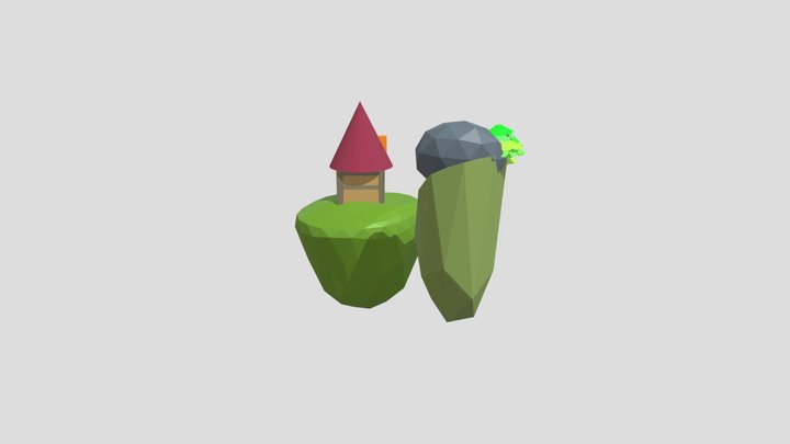 Island Home 3D Model