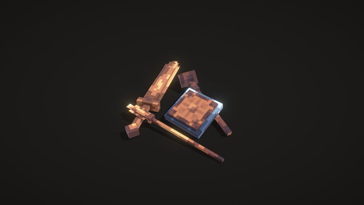 wooden tools 3D Model