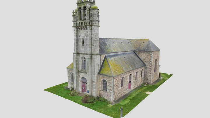 Modélisation 3D d'une église 3D Model